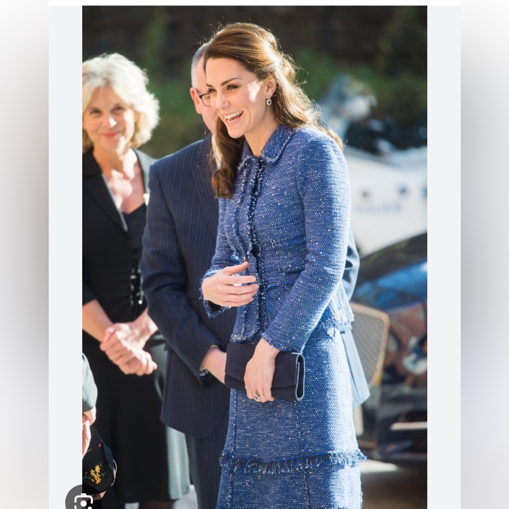 Rebecca Taylor Blue Tweed Dress
